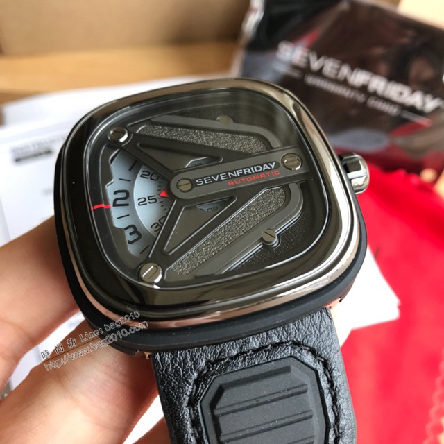 sevenfriday經典款男士腕表 七個星期五太空飛船靈感牌自動機械表  gjs2045